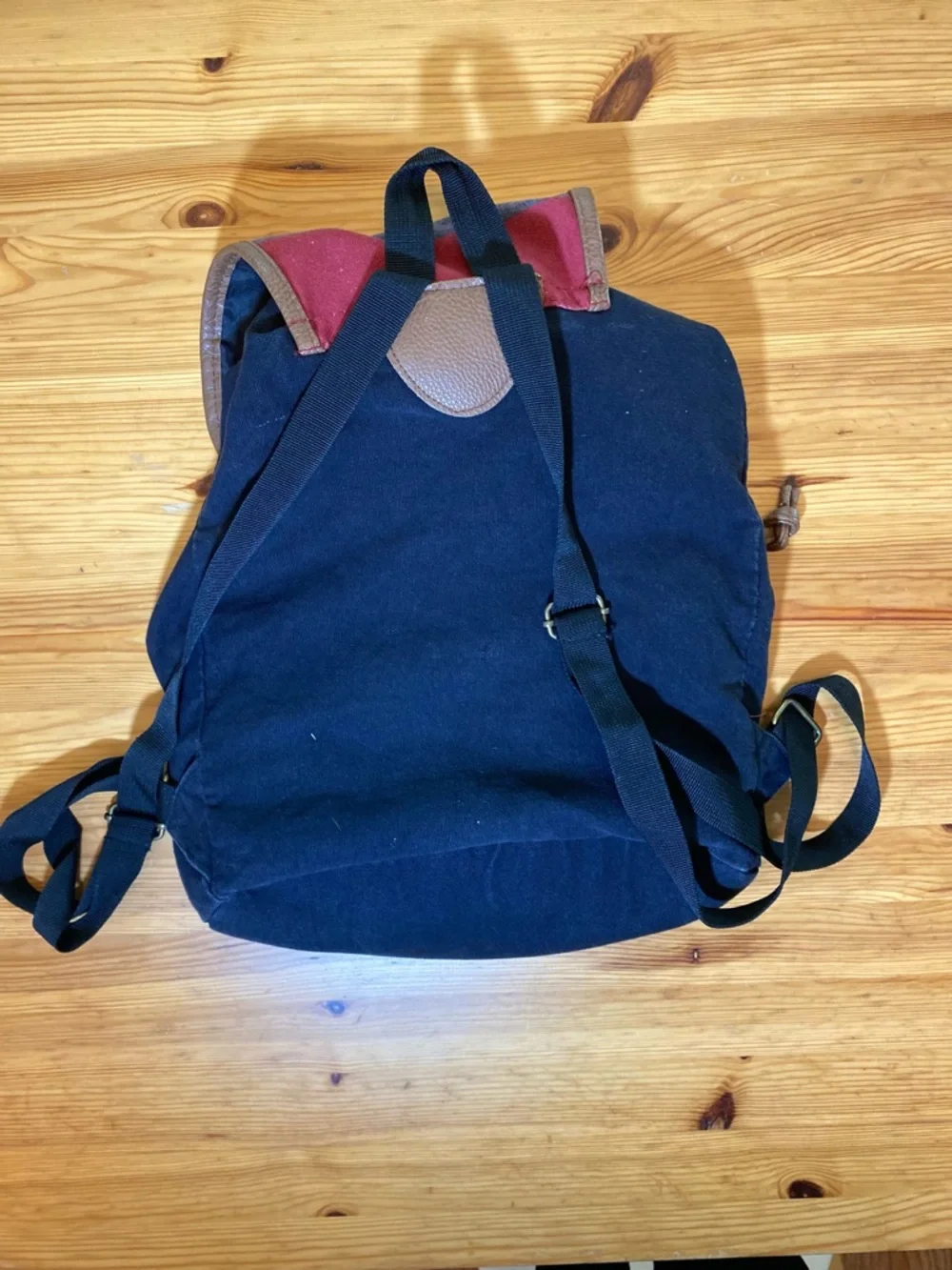 Harry Potter Hogwarts Alumni Varsity Stripe Canvas Bookbag Backpack Knapsack